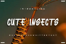 Cute insects font