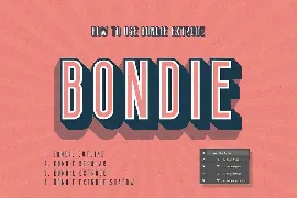 Bondie Extrude Font Family