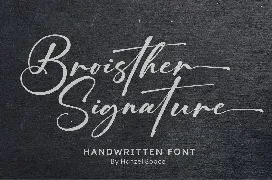 Broisther Handwritten Font