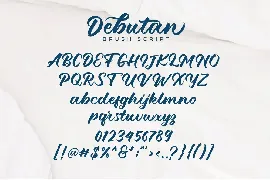 Debutan Brush Script font