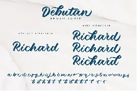 Debutan Brush Script font