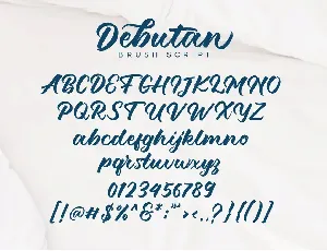 Debutan Brush Script font