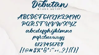 Debutan Brush Script font