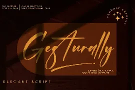 Gesturally font