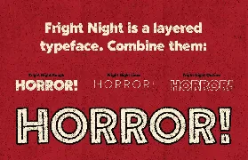 Fright Night - Vintage horror font!