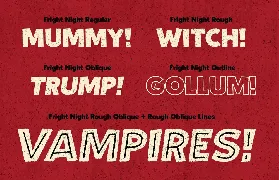 Fright Night - Vintage horror font!