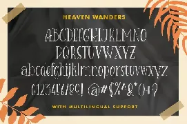 Heaven Wanders font