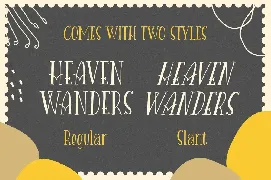 Heaven Wanders font