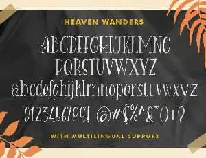 Heaven Wanders font