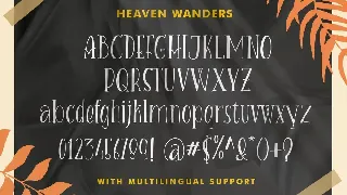 Heaven Wanders font