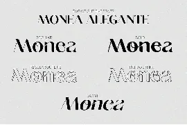 Monea Alegante font