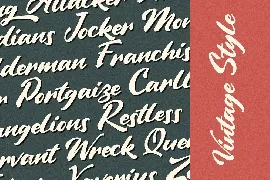 Vintage Style - Bold Script Font