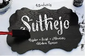 Suthejo - Modern Typeface font