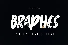 Braphes Modern Brush Font