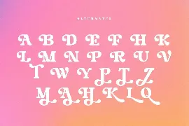 Rainbow - Modern Vintage Font