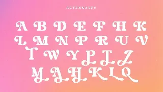 Rainbow - Modern Vintage Font