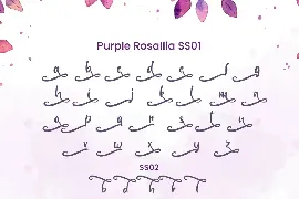 Purple Rosallia - Wedding Font