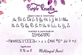 Purple Rosallia - Wedding Font