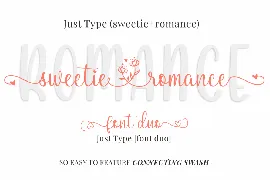 Sweetie Romance - A Duo Font