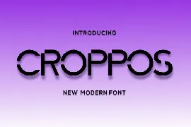 Croppos font