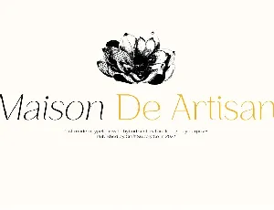 Maison De Artisan - Hybrid Serif font