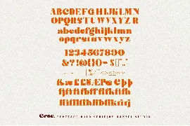 Croc. Typeface Bold Serif font