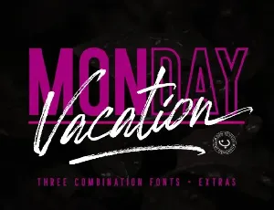 Monday Vacation font