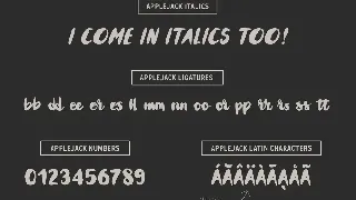 Applejack font