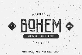 Bohem Typeface - 5 Font Styles