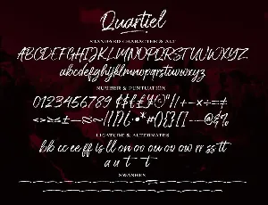 Quartiel Brush Font