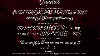 Quartiel Brush Font