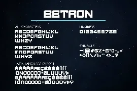 BETRON - DISPLAY FONT