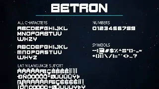 BETRON - DISPLAY FONT