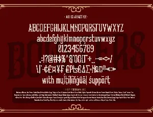 Boosters font