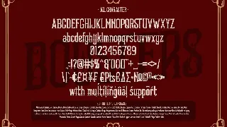 Boosters font