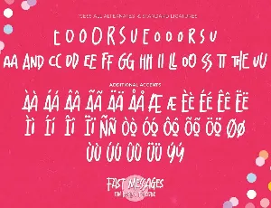 Fast Messages - Fun Display Typeface font