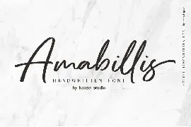 Amabillis Handwritten Font