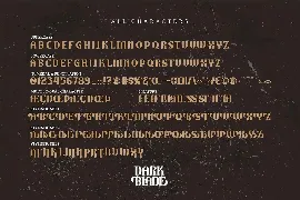 Dark Blade | Classic Vintage Font