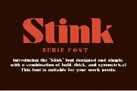 Stink - Bold Serif Font