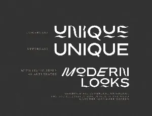 Blink Twice - Unique Sans font