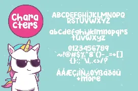 Cool Unicorn font