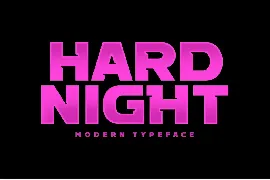 HARD NIGHT font