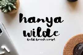 Hanya Wilde - Bold BrushScript font