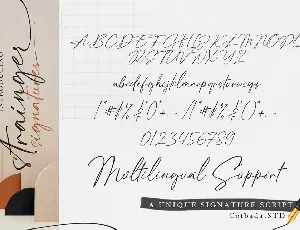 Strainger Signatures  Font