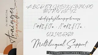 Strainger Signatures  Font