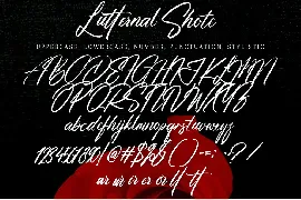 Lutternal Shote font