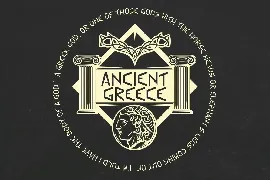 Greek Myth Decorative Display Font