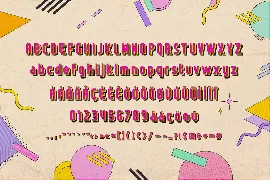 Donut Van - Trio Retro Wave Font