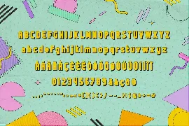 Donut Van - Trio Retro Wave Font