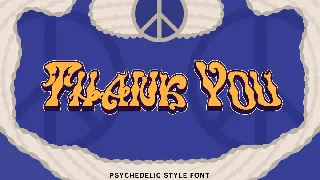 VERTISTYLE WAVES - Psychedelic Style font